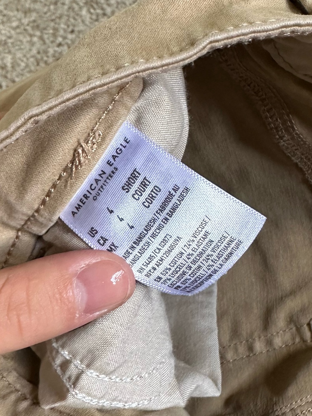 American Eagle Outfitters Beige Skinny Pants - Picture 2 of 4